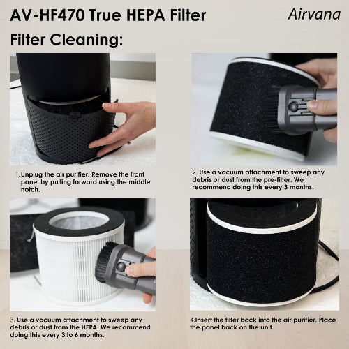 Airvana Capri True HEPA Air Purifier w/Granular Carbon Insert AV470THP