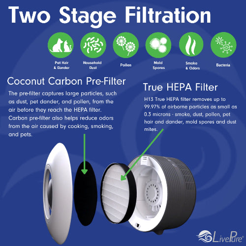 Capri Series True HEPA Tabletop Air Purifier LP150THP