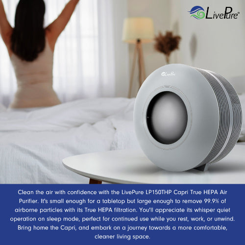 Capri Series True HEPA Tabletop Air Purifier LP150THP