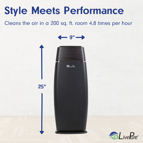 LivePure Sierra Series Digital Tall Tower Air Purifier LP260TH