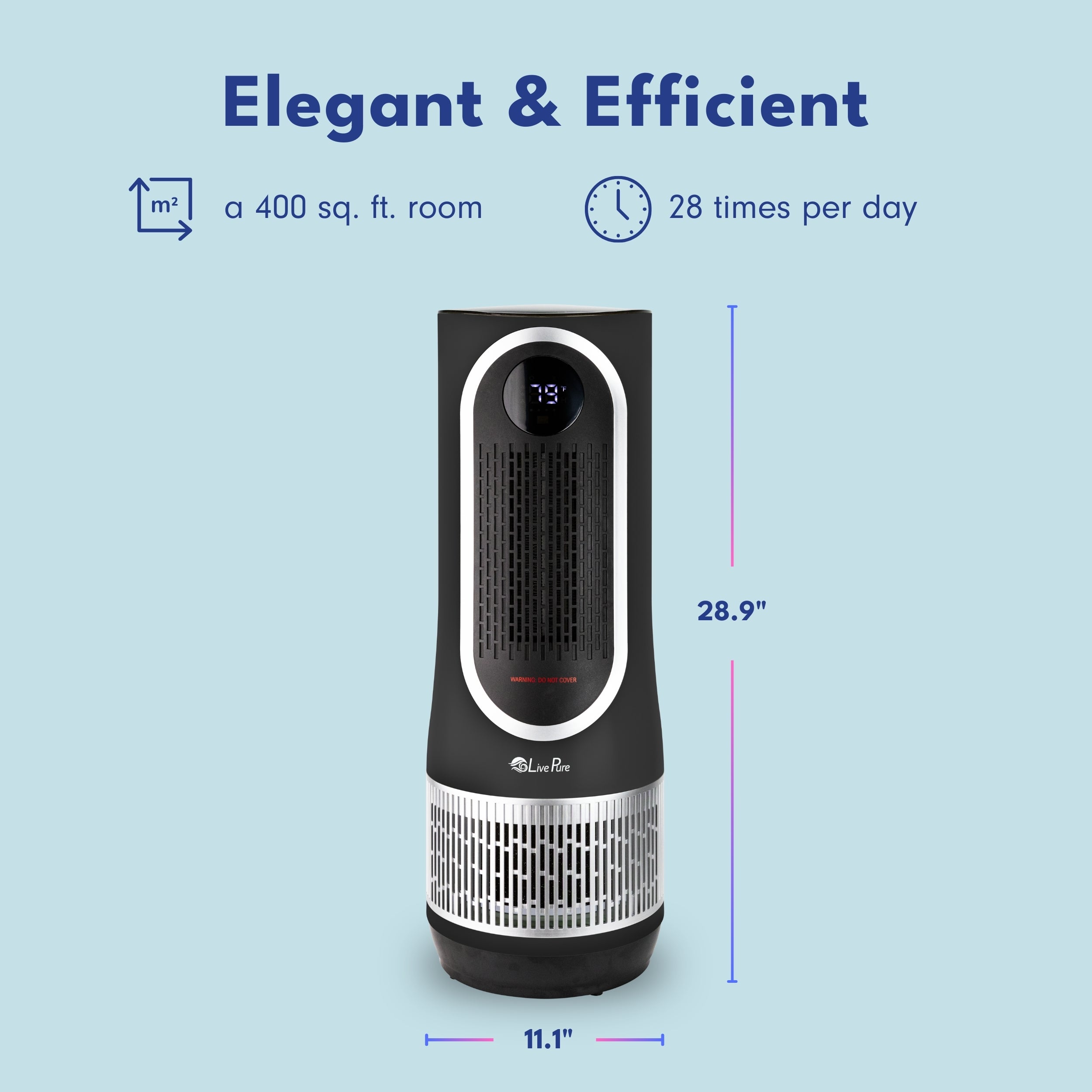 LivePure 3-in-1 Clean Heat Air Purifier/Heater LP500APHTR