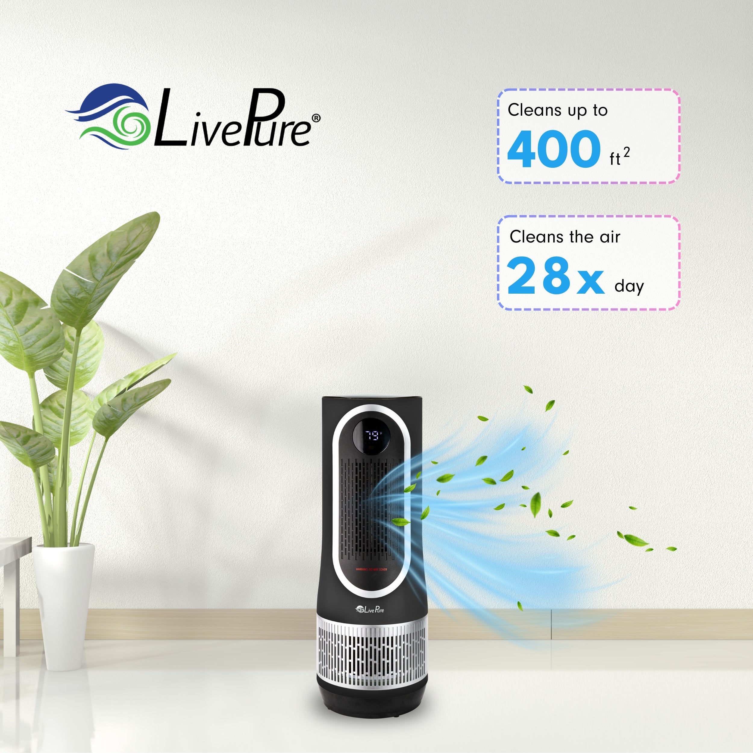 LivePure 3-in-1 Clean Heat Air Purifier/Heater LP500APHTR