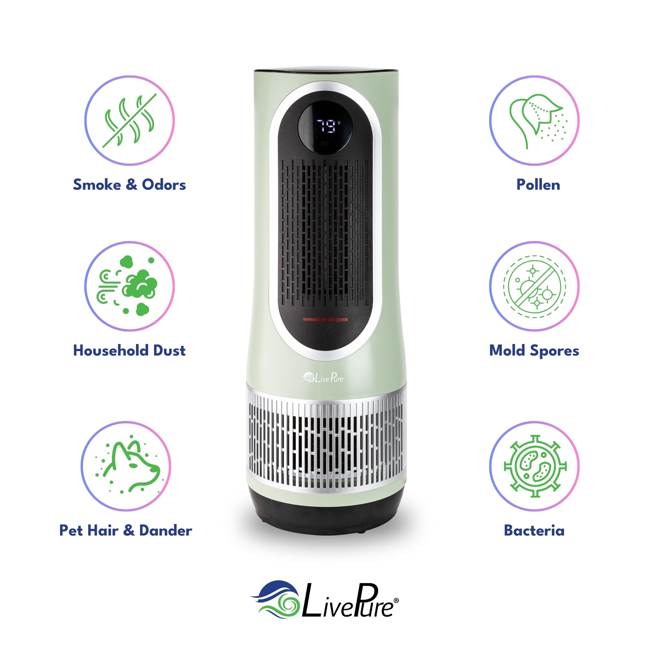 LivePure 3-in-1 Clean Heat Air Purifier/Heater LP500APHTR