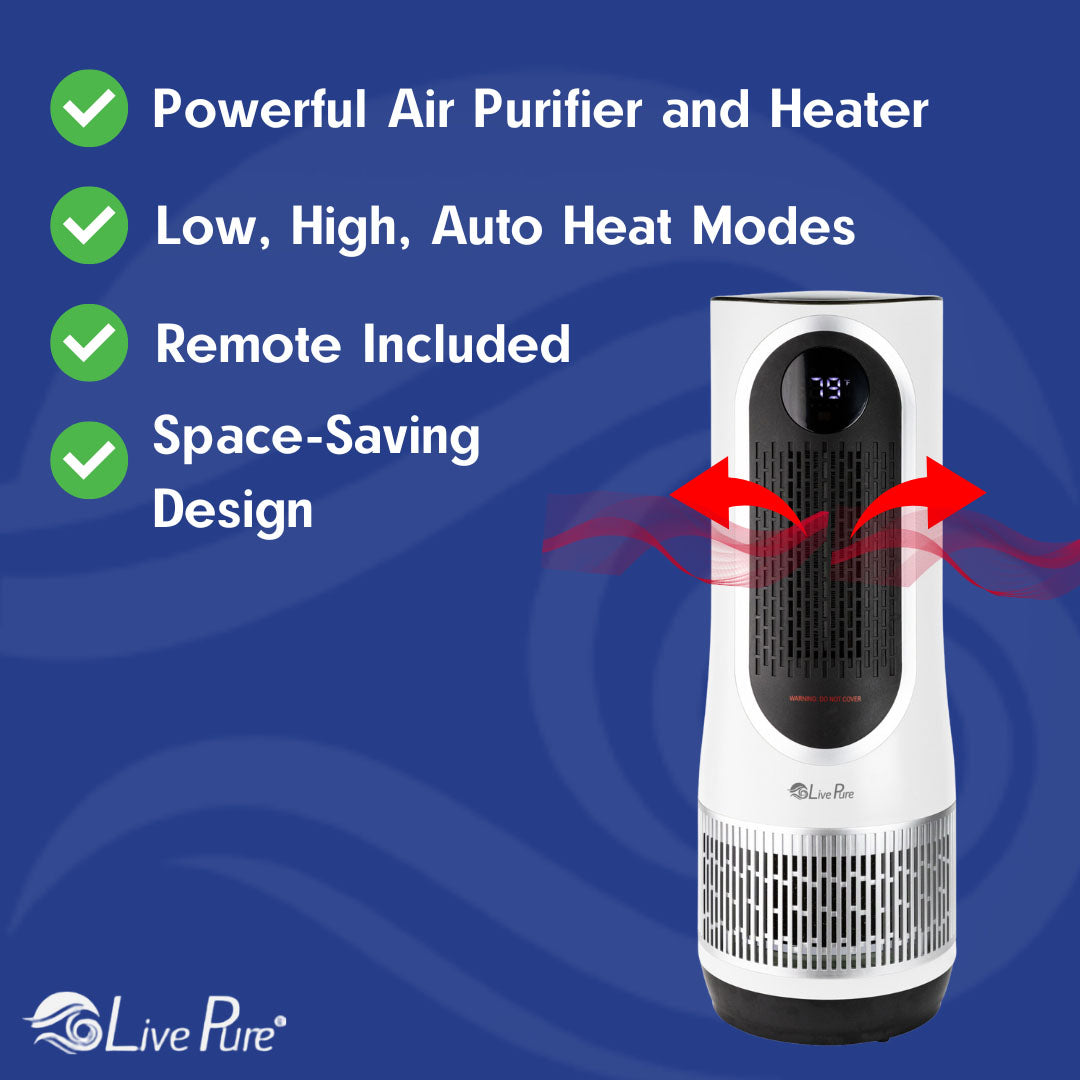 LivePure 3-in-1 Clean Heat Air Purifier/Heater LP500APHTR