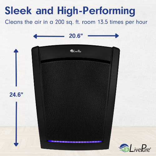 LivePure Bali Series Multi-Room True HEPA Air Purifier with Air Quality Sensing System LP560THP