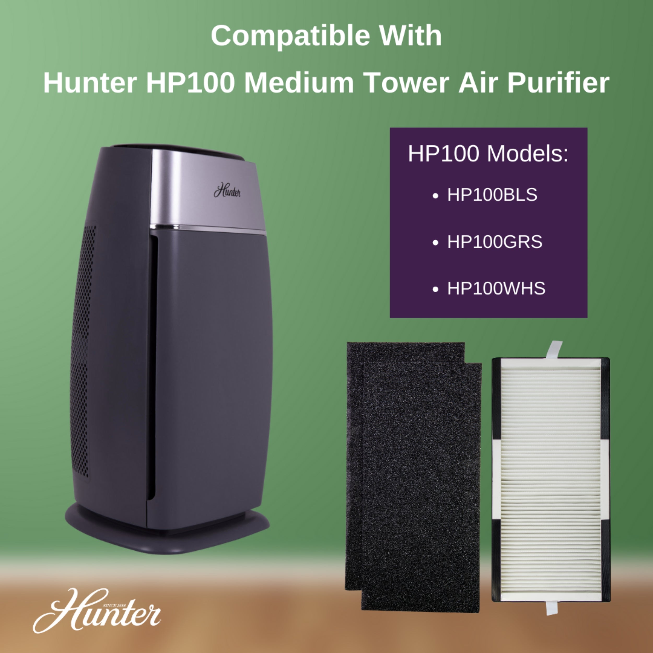 Hunter Replacement Filter Value Pack for HP100 Series Air Purifiers H-HF100-VP