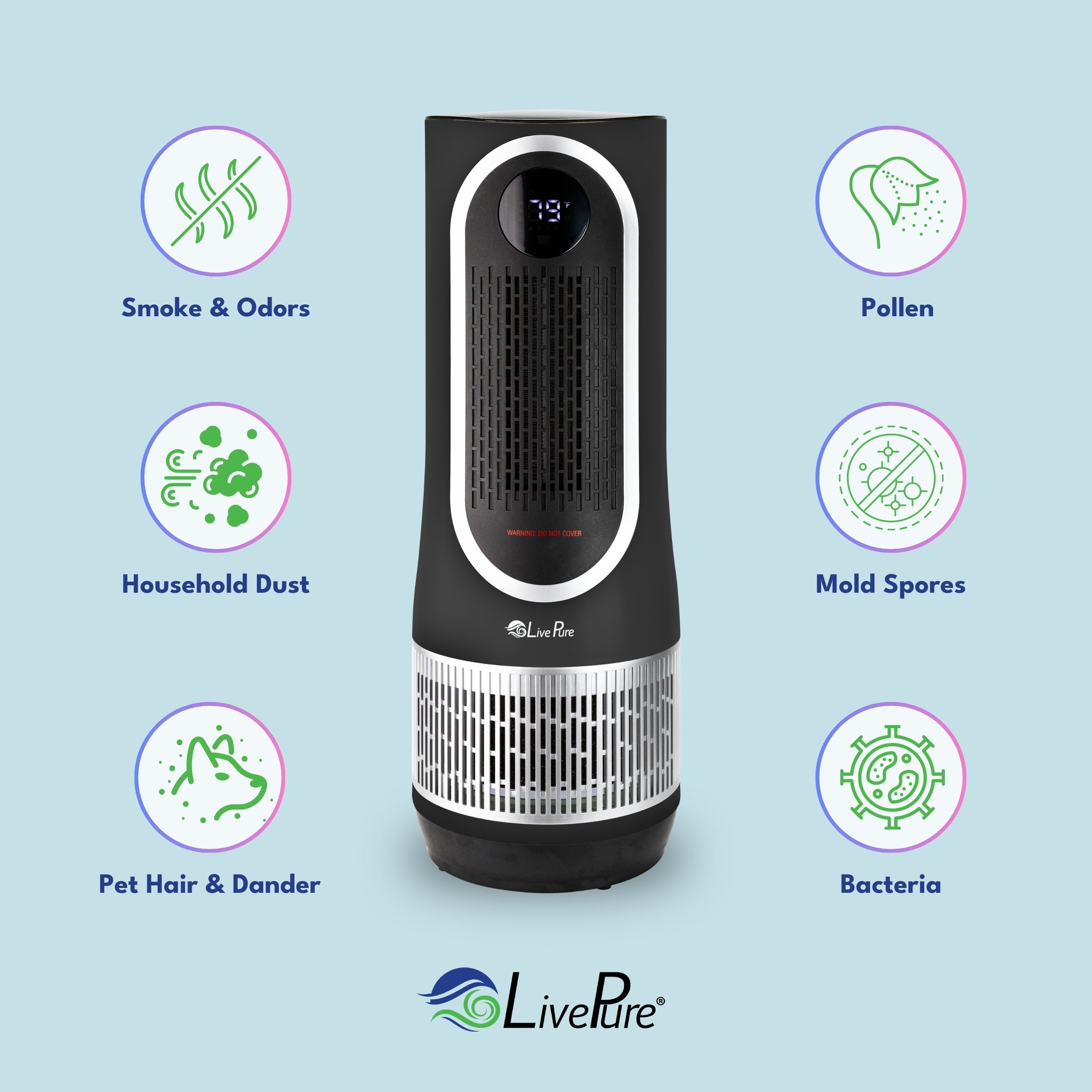 LivePure 3-in-1 Clean Heat Air Purifier/Heater LP500APHTR