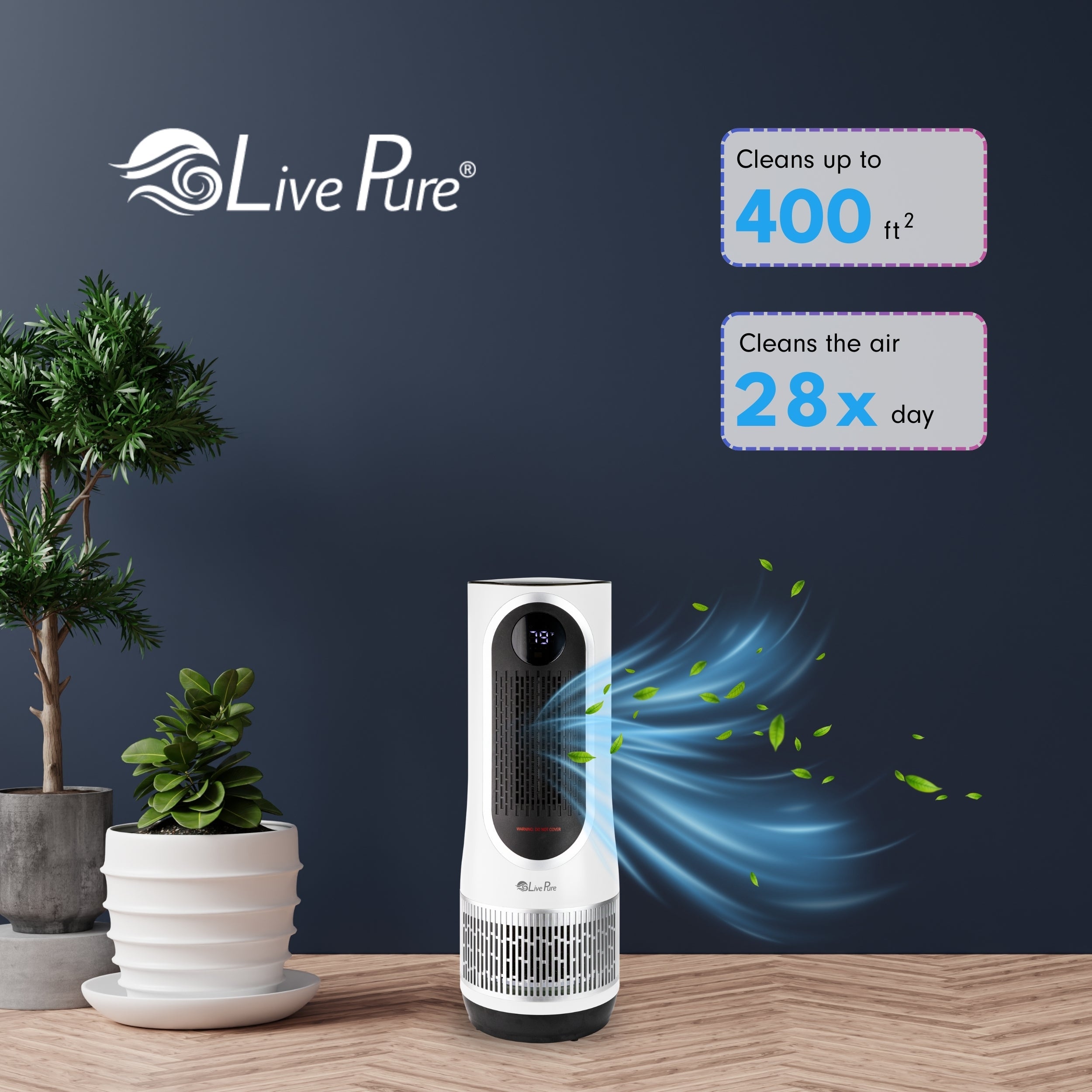 LivePure 3-in-1 Clean Heat Air Purifier/Heater LP500APHTR