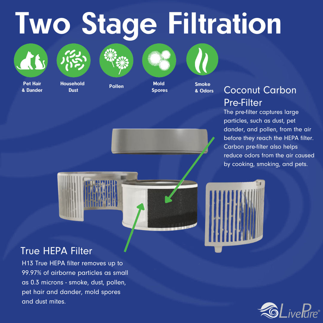 LivePure 3-in-1 Clean Heat Air Purifier/Heater LP500APHTR