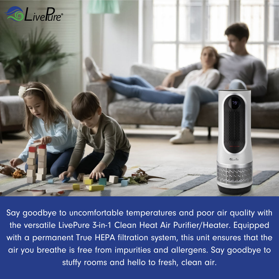 LivePure 3-in-1 Clean Heat Air Purifier/Heater LP500APHTR